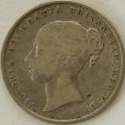 SHILLINGS 1845  VICTORIA SCARCE GF