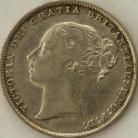 SHILLINGS 1860  VICTORIA SCARCE GVF/NEF