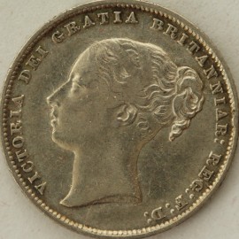 SHILLINGS 1860  VICTORIA SCARCE GVF/NEF