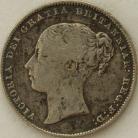 SHILLINGS 1863  VICTORIA RARE GF/NVF