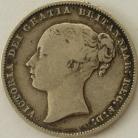 SHILLINGS 1867  VICTORIA DIE NO 20 2ND HEAD SCARCE GF