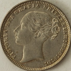 SHILLINGS 1875  VICTORIA DIE NO 49 GEF