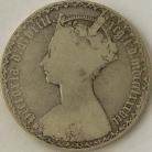 FLORINS 1887  VICTORIA YOUNG HEAD RARE F