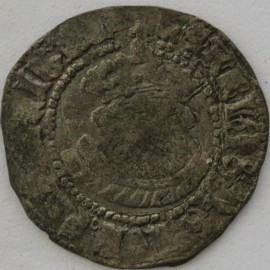 HENRY VIII 1547 -1551 HENRY VIII HALFGROAT POSTHUMOUS COINAGE CANTERBURY MINT NO MM SCARCE  NVF