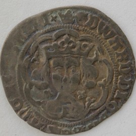 EDWARD IV 1464 -1470 EDWARD IV GROAT. 1st reign. BRISTOL mint. B on breast. MM crown. Scarce.  GF