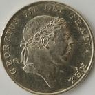 ONE SHILLING & SIXPENCE 1814  GEORGE III LAUREATE HEAD SCARCE GEF