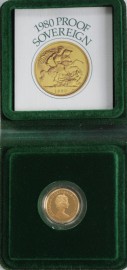 SOVEREIGNS 1980  Elizabeth II PROOF MACHIN  FDC