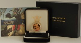 SOVEREIGNS 2007  Elizabeth II PROOF RANK BROADLEY FDC