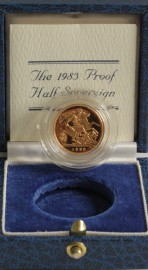 HALF SOVEREIGNS 1983  Elizabeth II PROOF SCARCE FDC