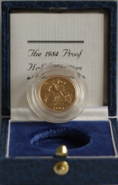 HALF SOVEREIGNS 1984  Elizabeth II PROOF FDC