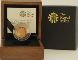 HALF SOVEREIGNS 2008  Elizabeth II PROOF FDC