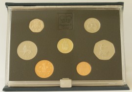 ENGLISH PROOF SETS 1988  Elizabeth II 1P TO ONE POUND (7 Coins) 125,000 FDC