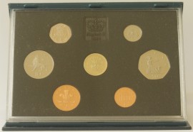 ENGLISH PROOF SETS 1991  Elizabeth II 1P TO ONE POUND (7 Coins) 100,000 FDC