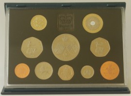 ENGLISH PROOF SETS 1997  Elizabeth II 1P TO FIVE POUNDS (10 Coins) 100,000 FDC