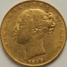 SOVEREIGNS 1842  VICTORIA LONDON SHIELD NVF/NEF