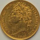 SOVEREIGNS 1821  GEORGE IV GEORGE IV LAUREATE HEAD GEF