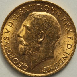 SOVEREIGNS 1915  GEORGE V LONDON  BU