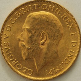 SOVEREIGNS 1922  GEORGE V PERTH BU