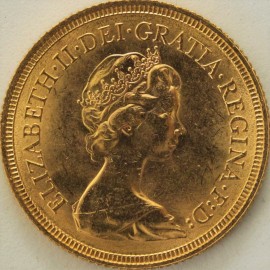 SOVEREIGNS 1974  Elizabeth II MACHIN BU