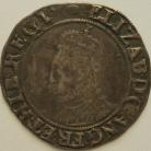 ELIZABETH I 1591 -1595 ELIZABETH I SHILLING. 6th issue. MM TUN. GVF