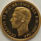 FIVE POUNDS (GOLD) 1937  GEORGE VI GEORGE VI PROOF FDC