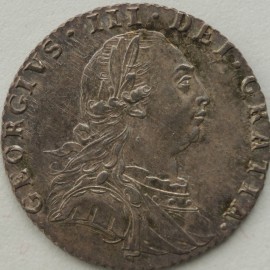 SIXPENCES 1787  GEORGE III NO HEARTS SUPERB  UNC.T.