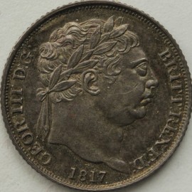 SIXPENCES 1817  GEORGE III  GEF
