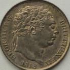 SIXPENCES 1818  GEORGE III SCARCE GEF