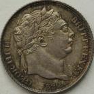 SIXPENCES 1820  GEORGE III GEF