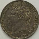 SIXPENCES 1821  GEORGE IV 1ST HEAD 1ST REVERSE BBITANNIAR EXTREMELY RARE GVF