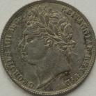 SIXPENCES 1821  GEORGE IV 1ST HEAD 1ST REVERSE BBITANNIAR EXTREMELY RARE VF