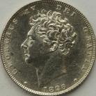 SIXPENCES 1826  GEORGE IV BARE HEAD  GEF/NUNC 