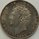 SIXPENCES 1828  GEORGE IV SCARCE GEF