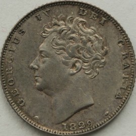 SIXPENCES 1829  GEORGE IV SCARCE  GEF