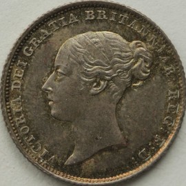 SIXPENCES 1838  VICTORIA SCARCE SUPERB  UNC.T.