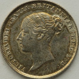 SIXPENCES 1839  VICTORIA SCARCE GEF