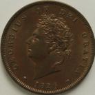 PENNIES 1826  GEORGE IV PLAIN SALTIRE NUNC LUS