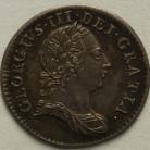 THREEPENCES SILVER 1763  GEORGE III GEF