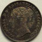 THREEPENCES SILVER 1845  VICTORIA  UNC T