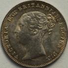 THREEPENCES SILVER 1861  VICTORIA TYPE A1 NUNC LUS