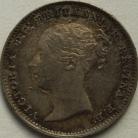 THREEPENCES SILVER 1867  VICTORIA  UNC T