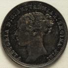 THREEPENCES SILVER 1868  VICTORIA UNC.T.