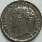 THREEPENCES SILVER 1875  VICTORIA GEF