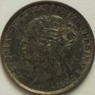 THREEPENCES SILVER 1883  VICTORIA SUPERB TONE UNC