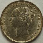 THREEPENCES SILVER 1883  VICTORIA GEF