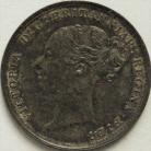 THREEPENCES SILVER 1884  VICTORIA UNC.T.