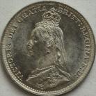 THREEPENCES SILVER 1891  VICTORIA BU