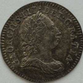 THREEPENCES SILVER 1762  GEORGE III  NEF