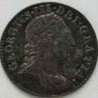 THREEPENCES SILVER 1763  GEORGE III NEF