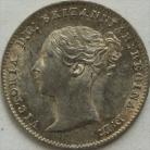 THREEPENCES SILVER 1845  VICTORIA  NUNC LUS